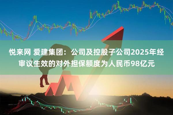 悦来网 爱建集团：公司及控股子公司2025年经审议生效的对外担保额度为人民币98亿元